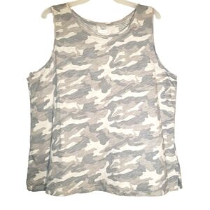 Old Navy women's XL gray camouflage pullover tank top. 4033